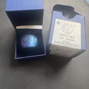 Swarovski Nirvana Flash Blue Crystal Ring